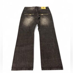 Y2K Beyond The Limit Black denim baggy jeans